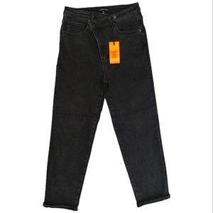 Risen Crossover Girlfriend Women's Jeans Distressed Pants Denim